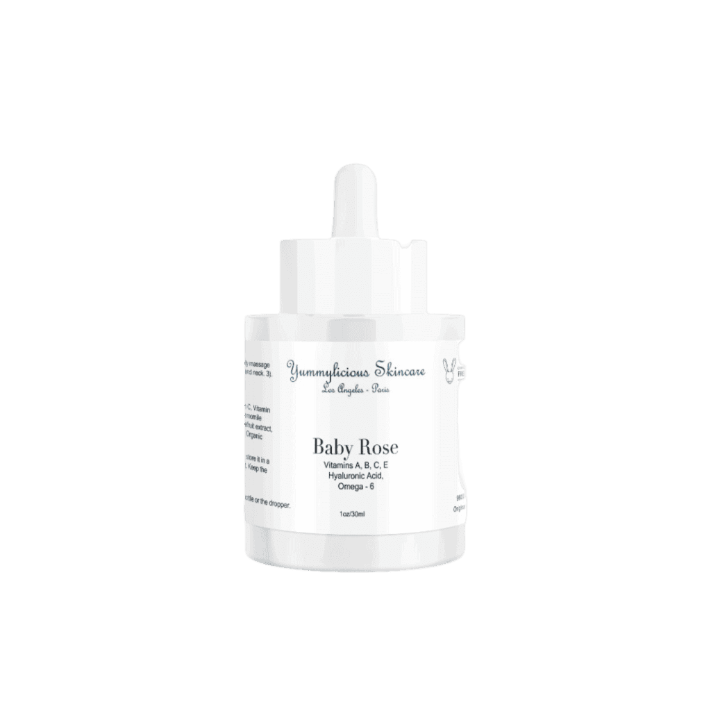 baby rose serum without background